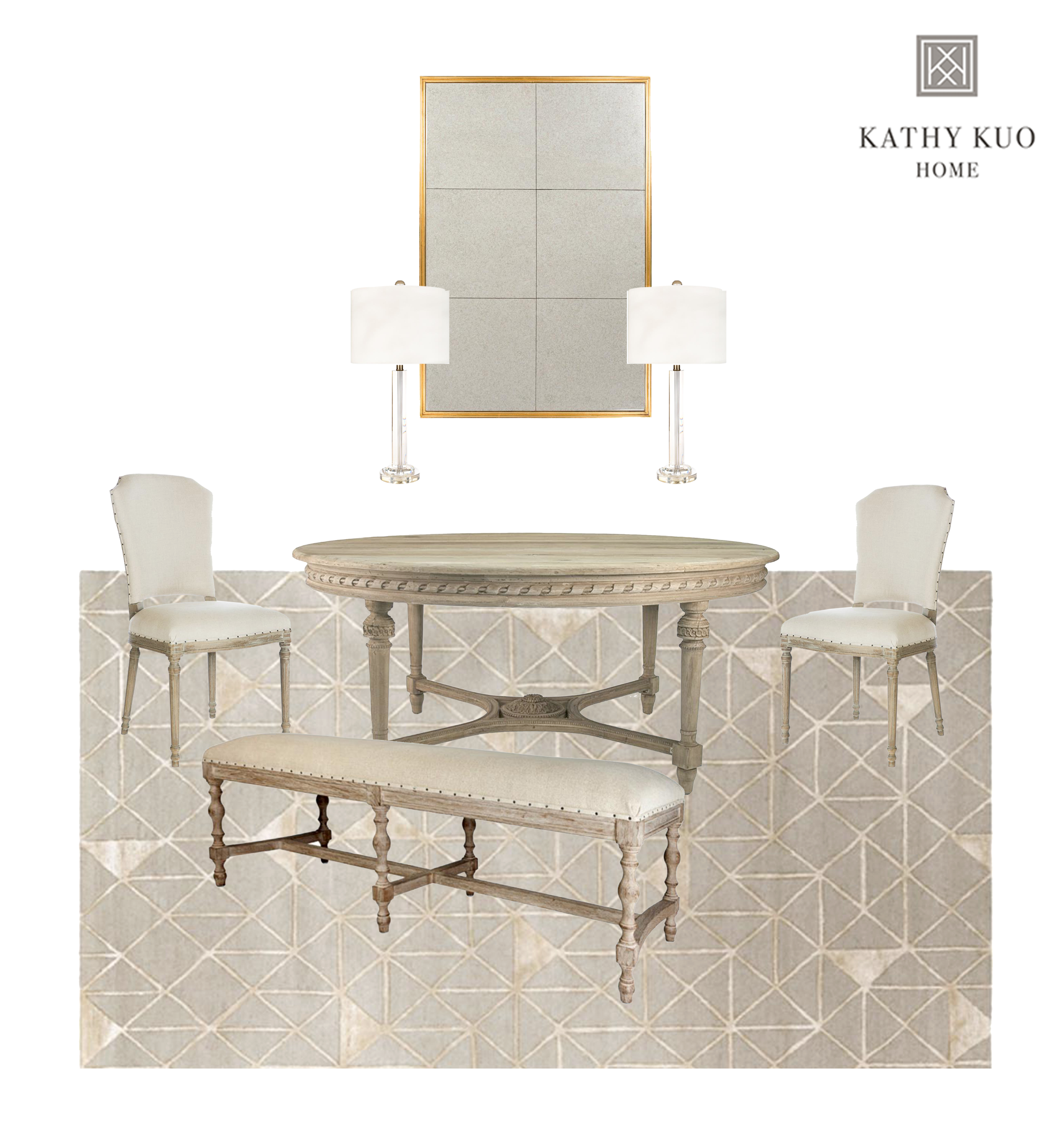 french country dining room design schematic