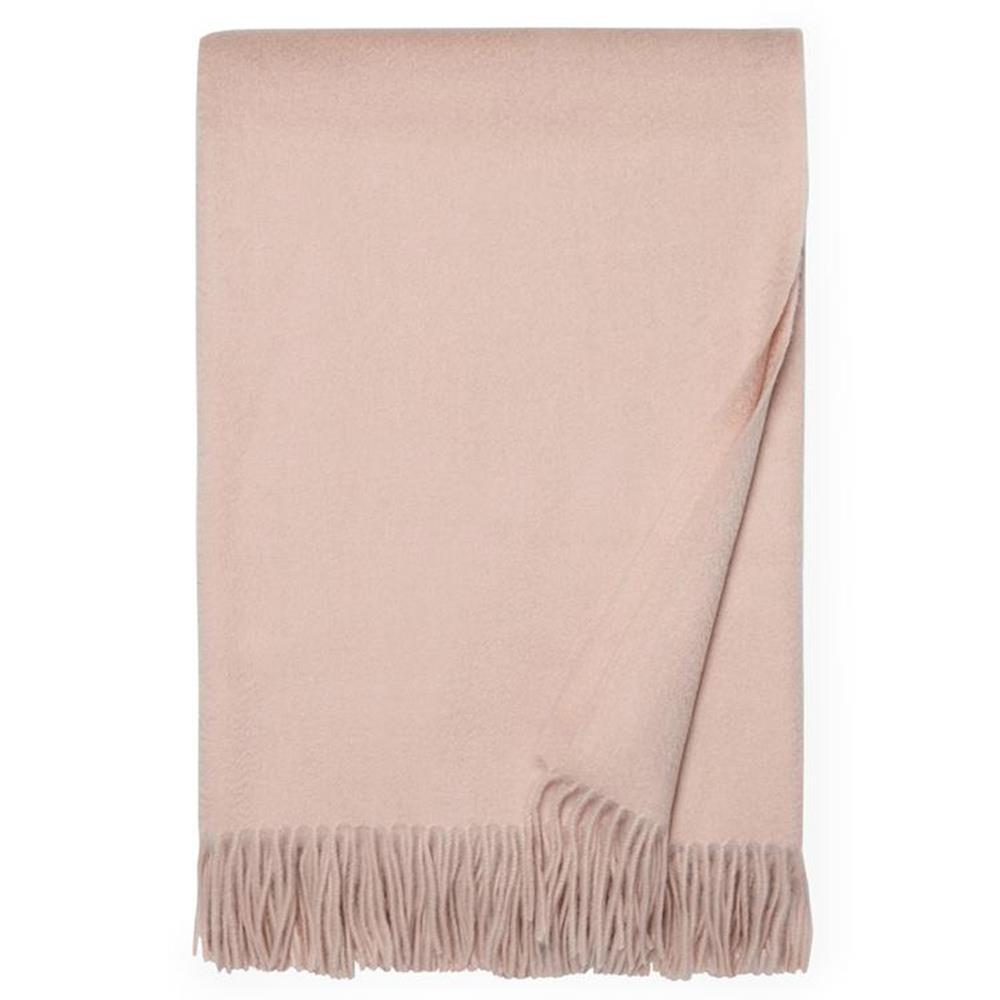 light pink cashmere throw blanket