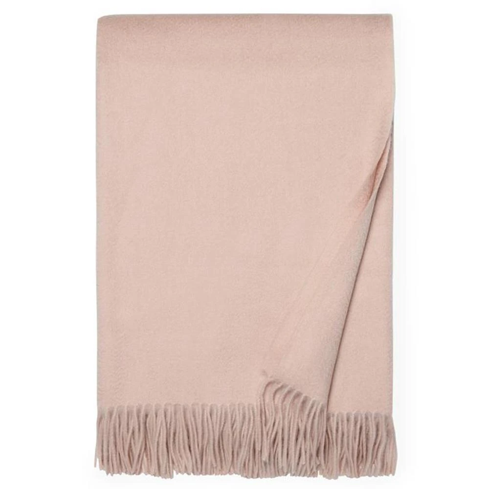 light pink cashmere throw blanket