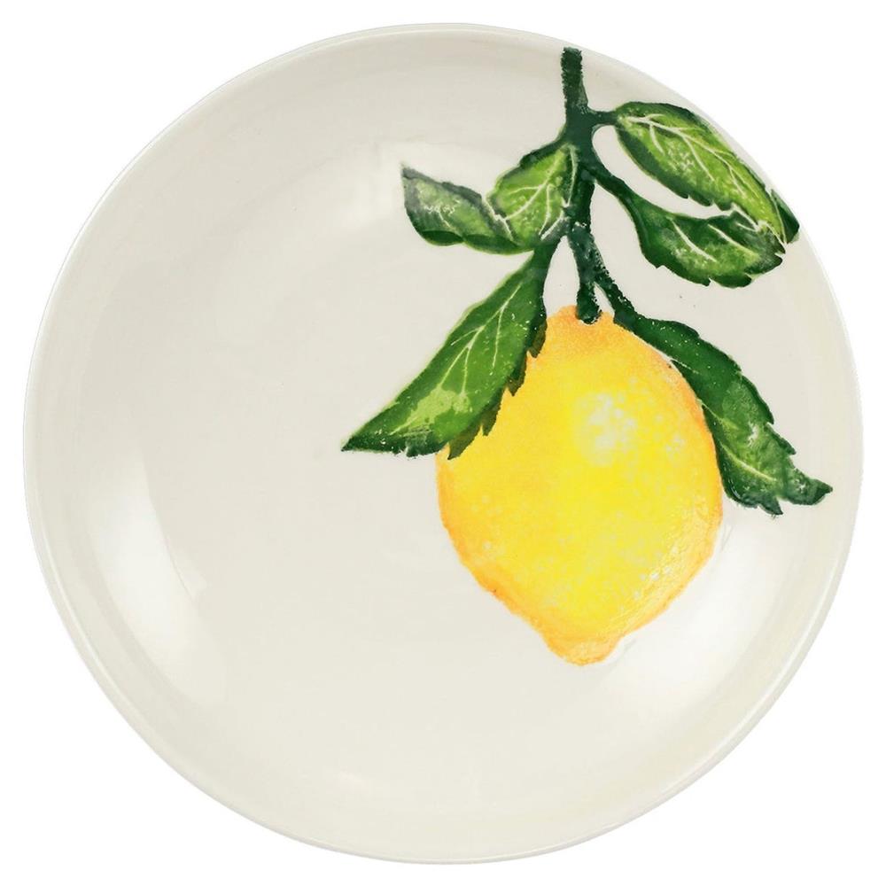 plate with lemons on it