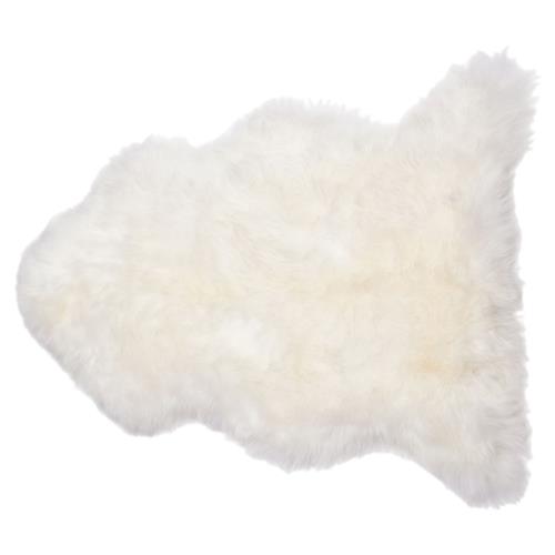 Veruca Modern Ivory Sheepskin Pelt Fur Rug