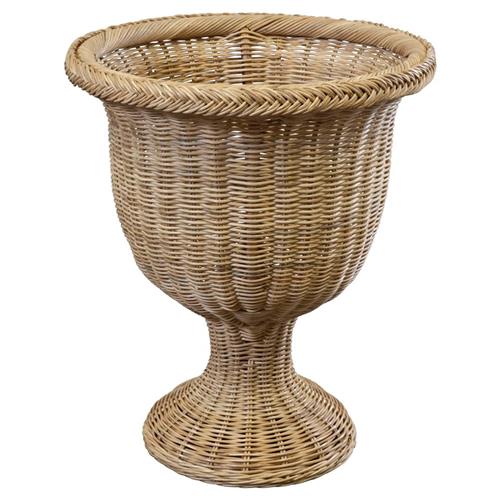 rattan urn