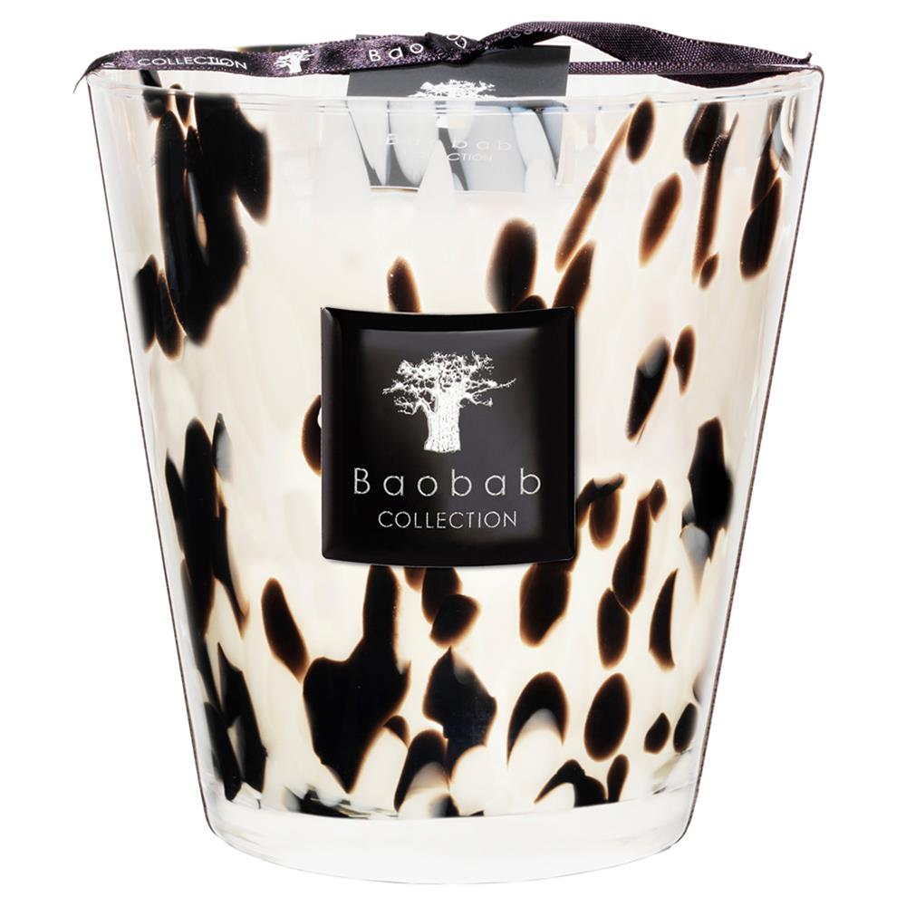Baobab medium black pearls scented candle