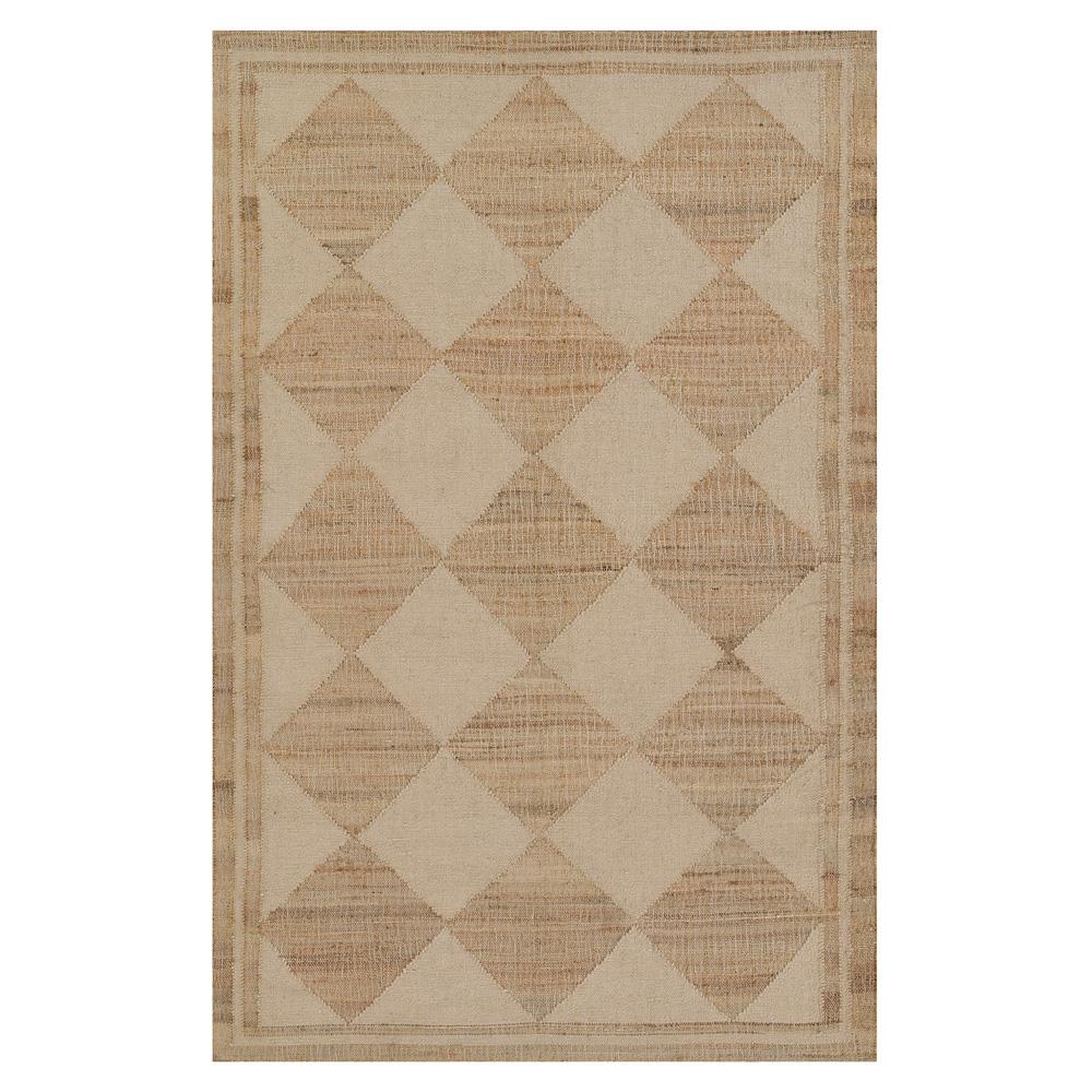 diamond patterned jute rug