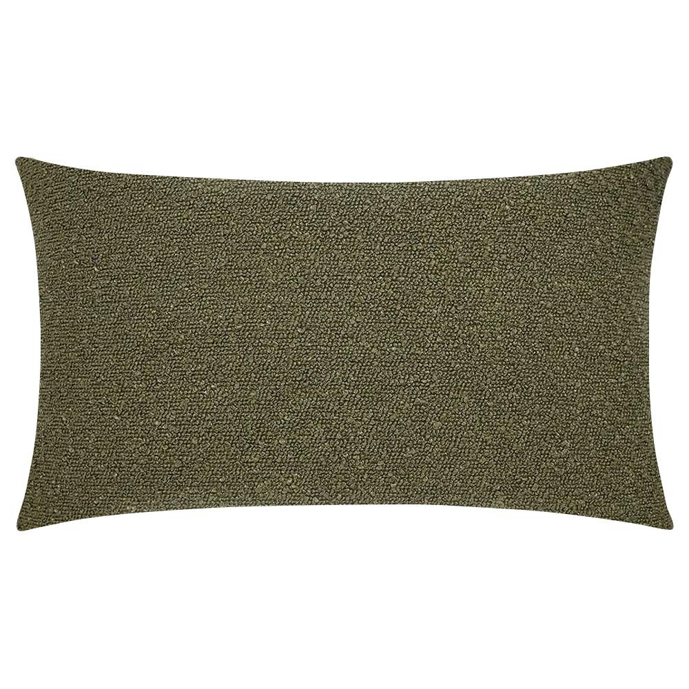 olive green lumbar pillow