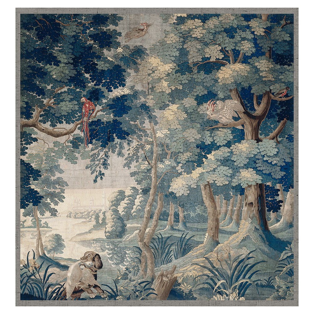 tapestry forest wall hanging