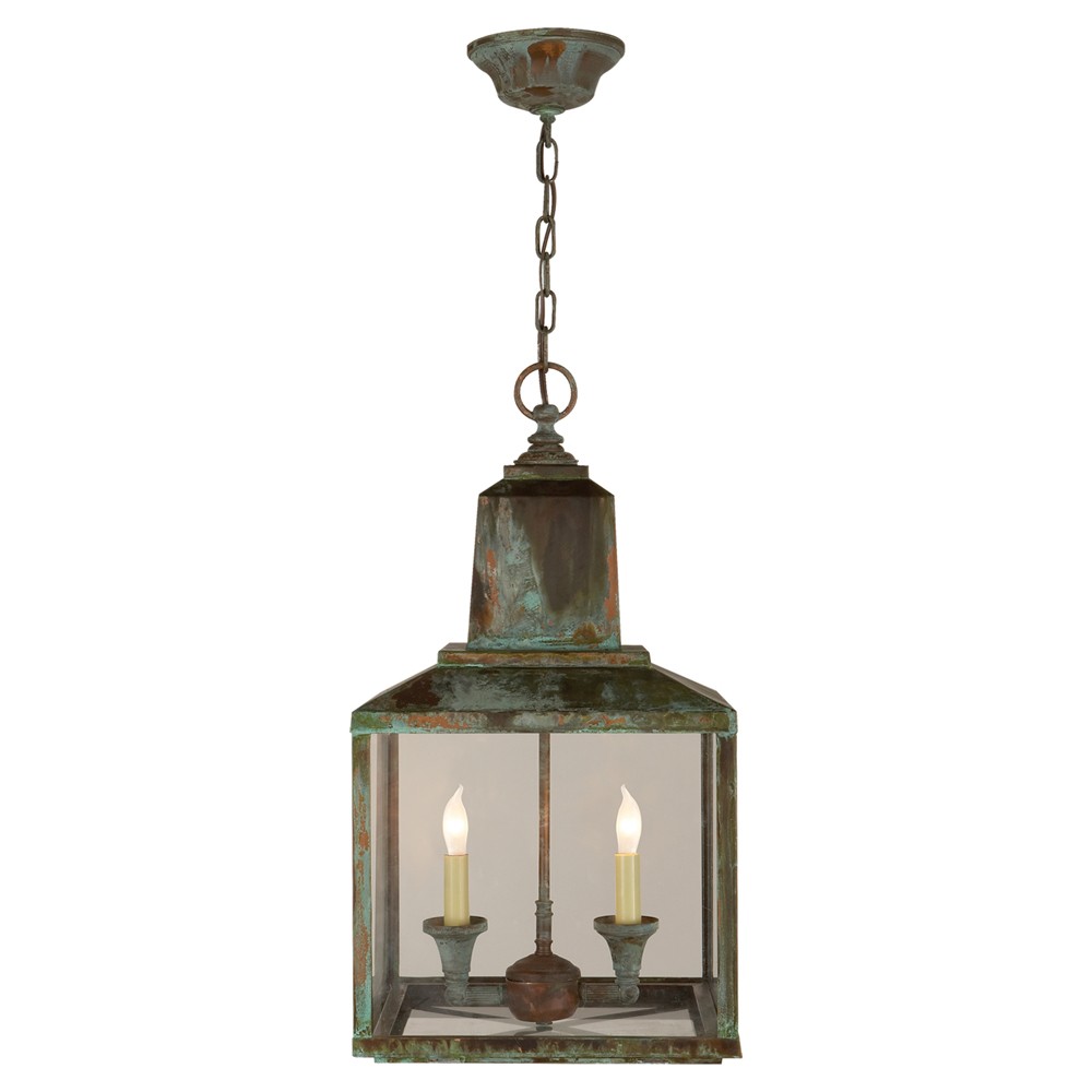 Visual Comfort Brantley metal verdigris lantern