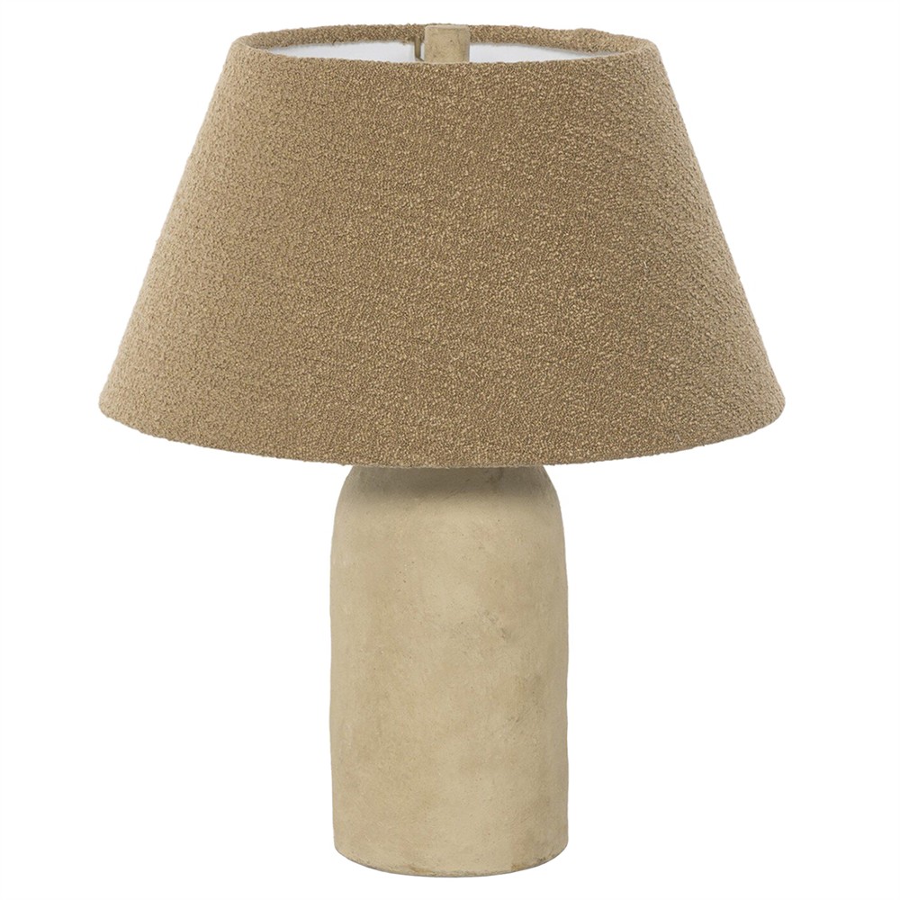 paper mache neutral table lamp