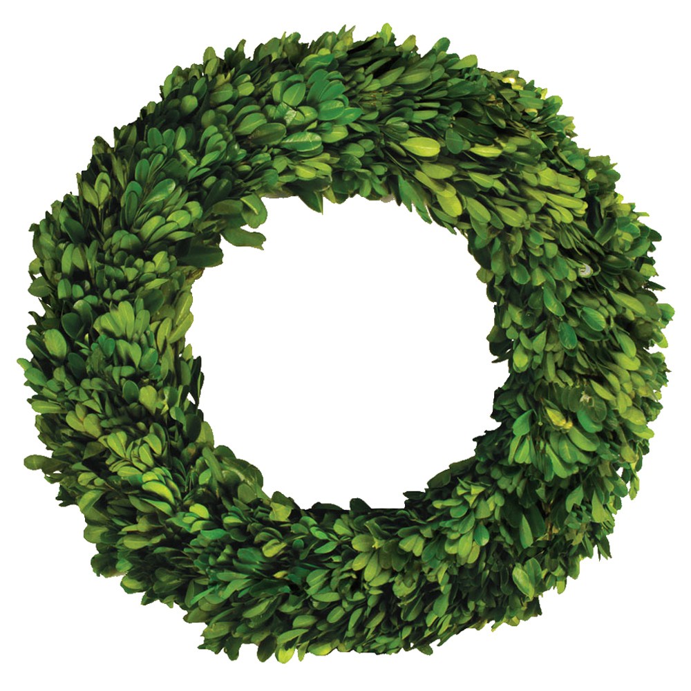 Boxwood green holiday wreath
