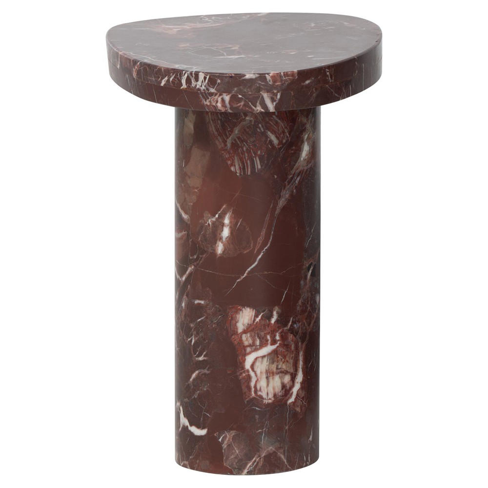 red marble drink table