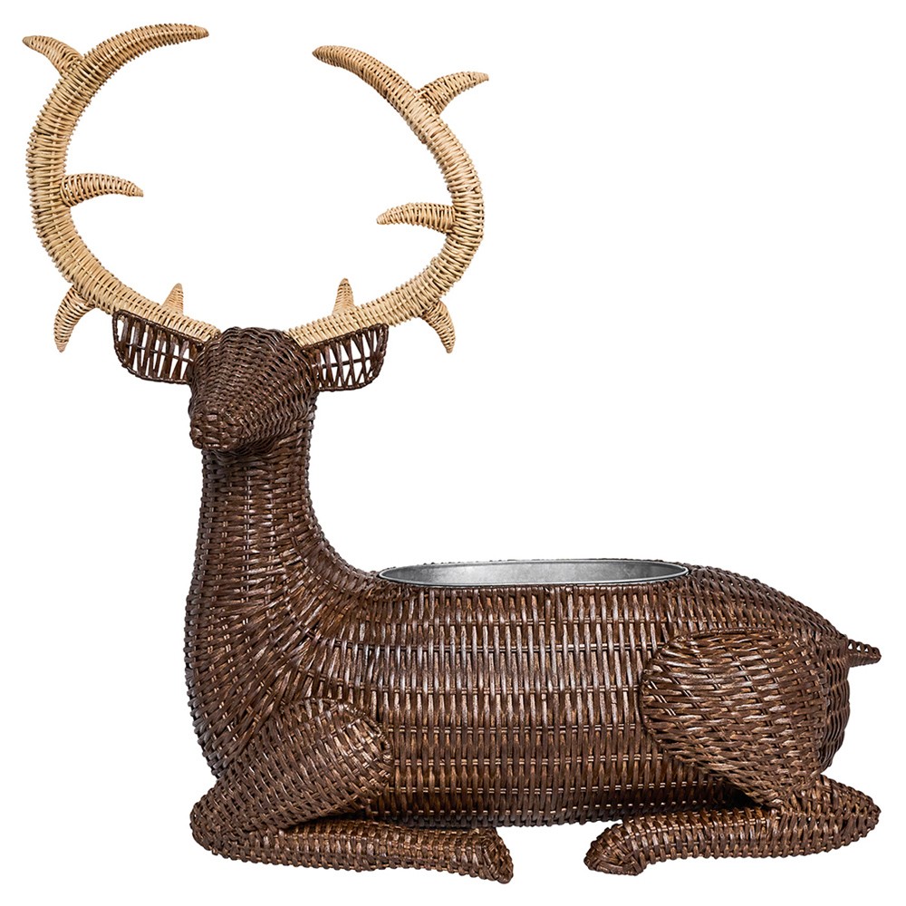 Juliska rattan stag wine bucket