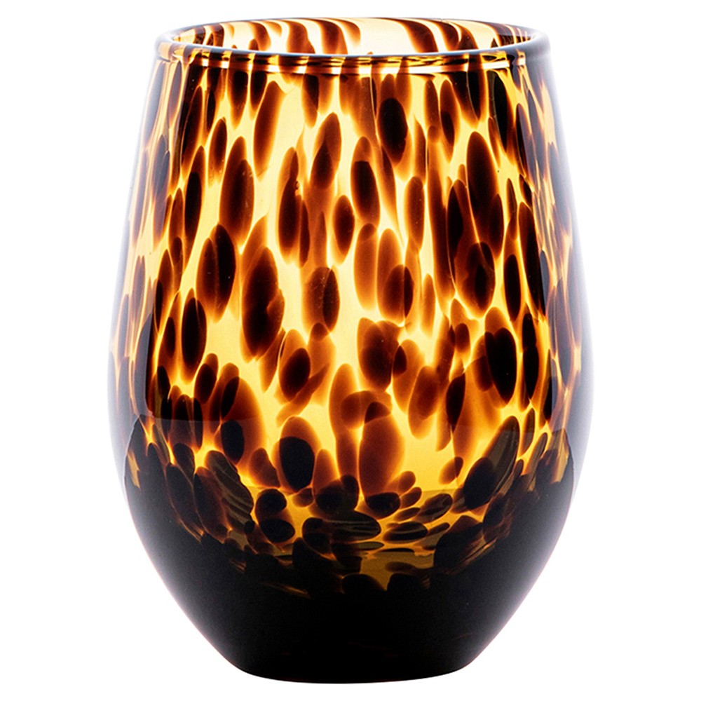 tortoise stemless wine glass Juliska