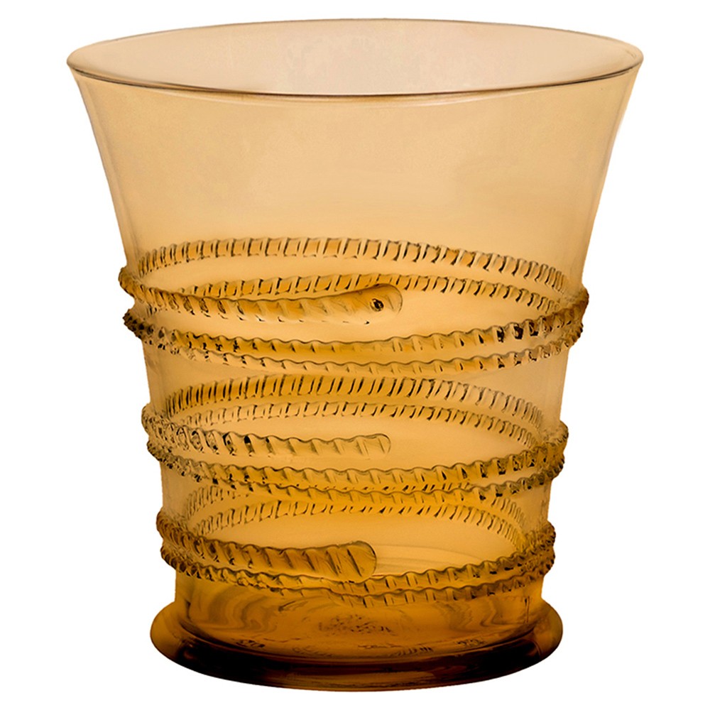 Juliska amber glass tumbler
