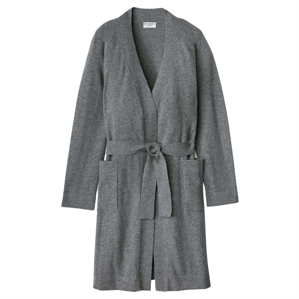 Sferra gray cashmere robe