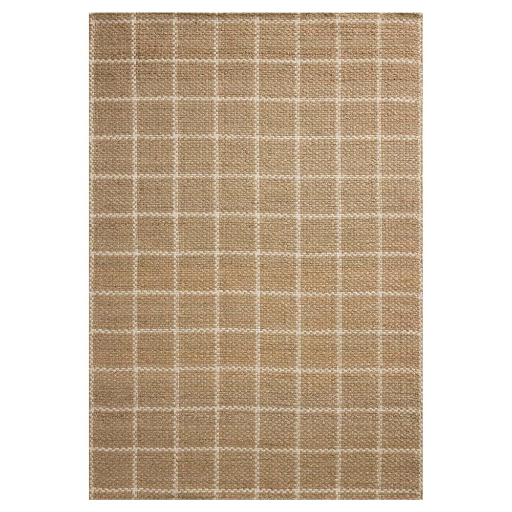 checkerboard jute area rug