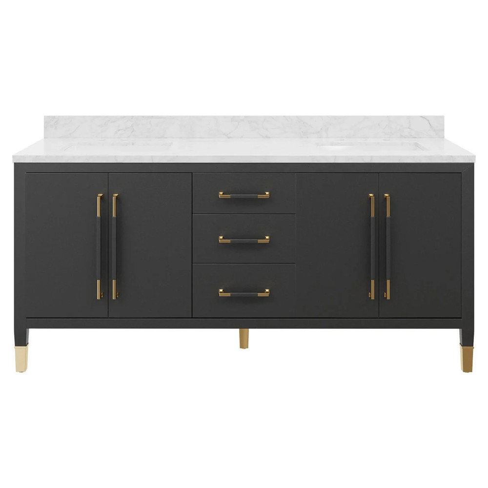 modern black double bathroom vanity sinks