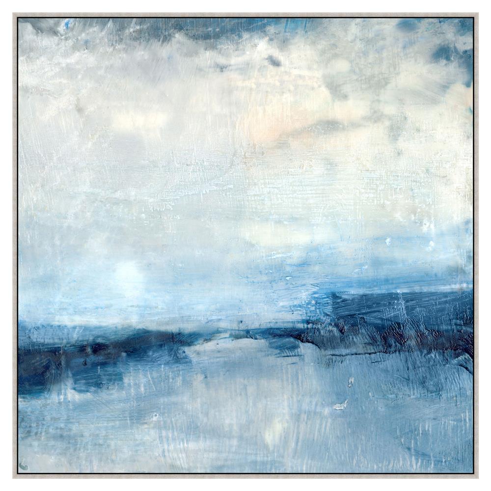 blue abstract painting