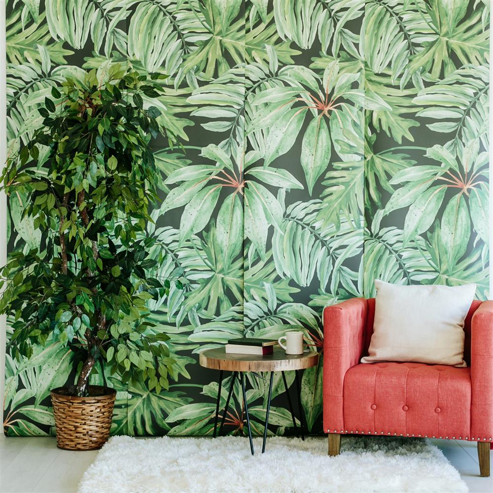 leafy green wallpaper