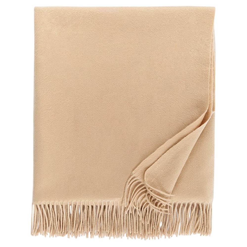 camel cashmere throw blanket