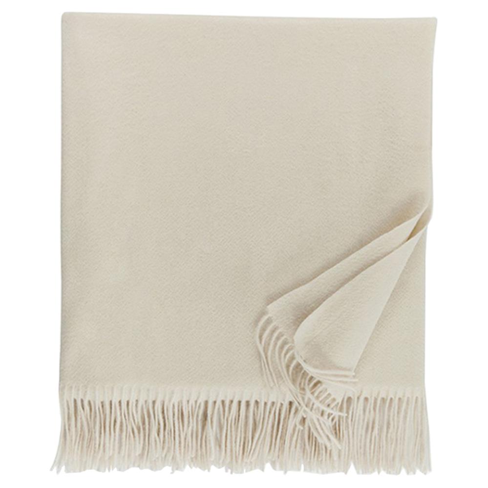 cream cashmere throw blanket