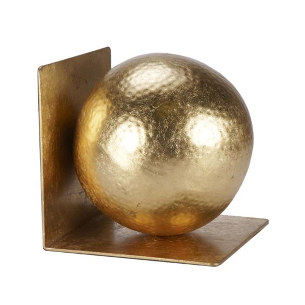 gold round bookend