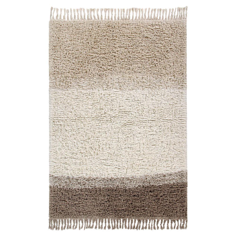 wool shag area rug with fringe