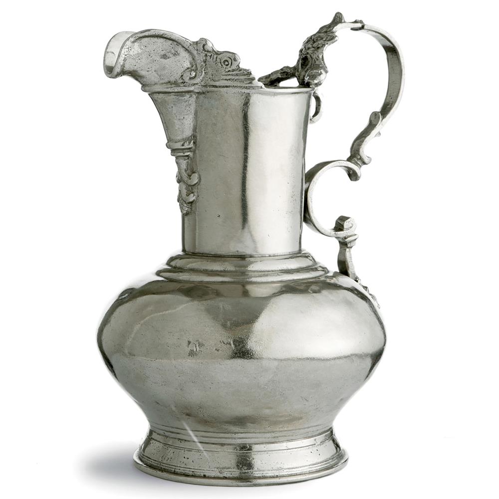 MATCH Pewter silver fluted pitcher