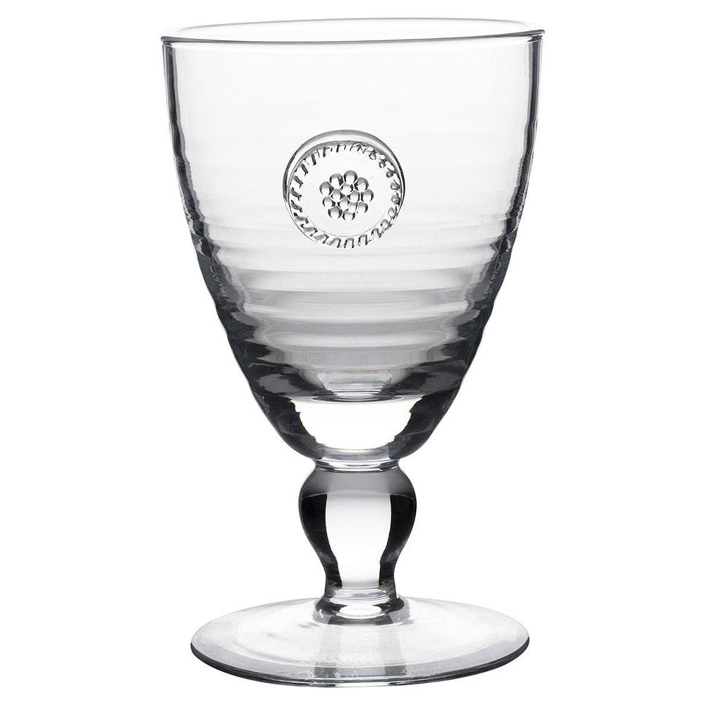 Juliska clear berry and thread goblet glass