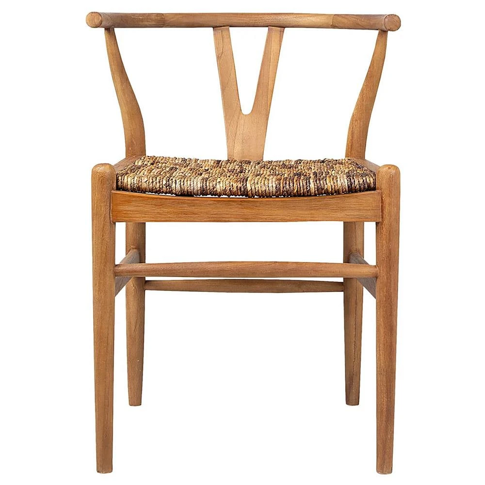 teak wishbone dining chair