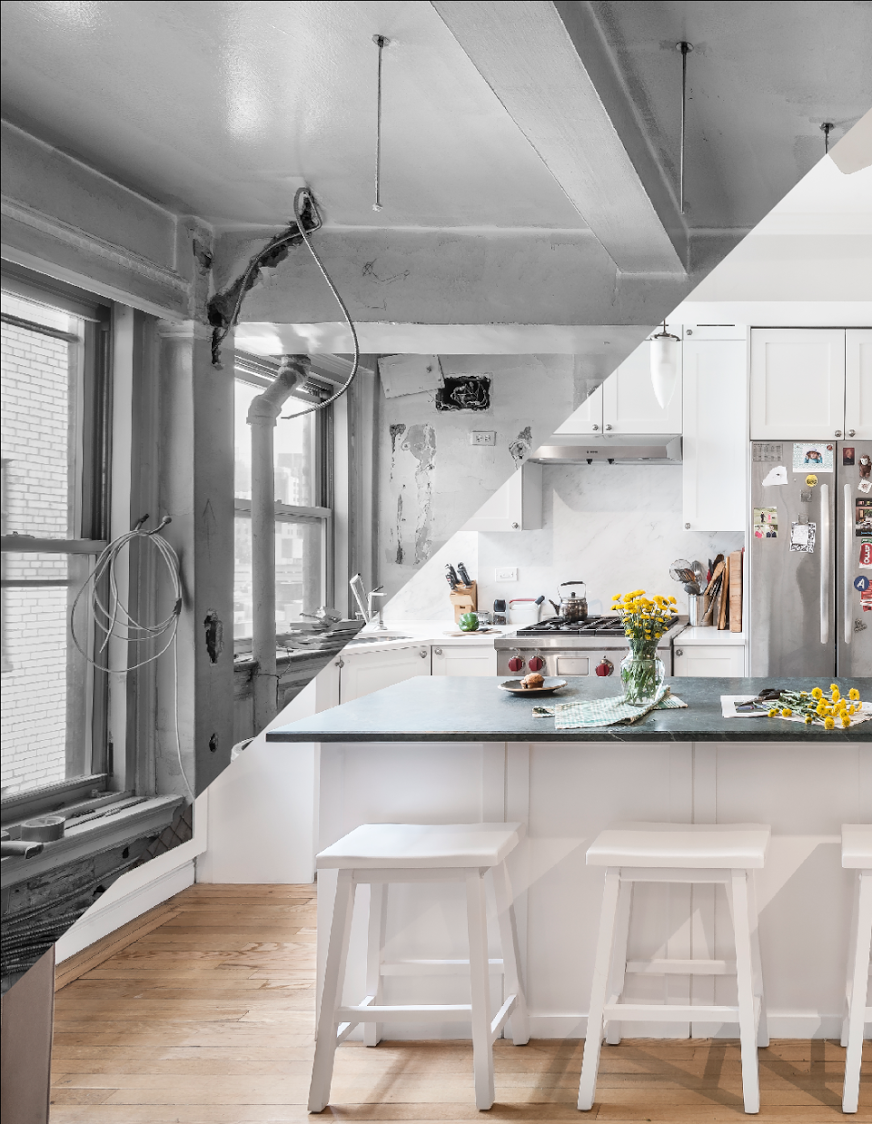 renovation before and after