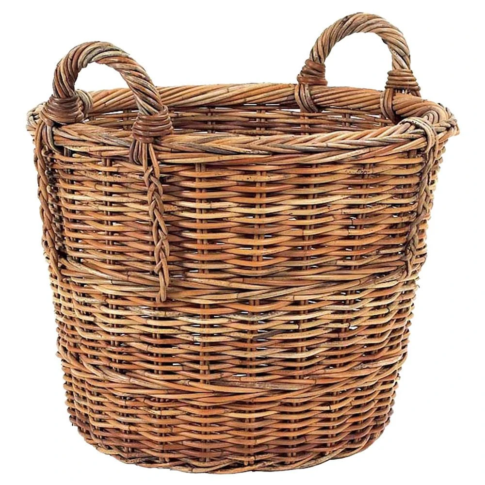 handwoven rattan basket