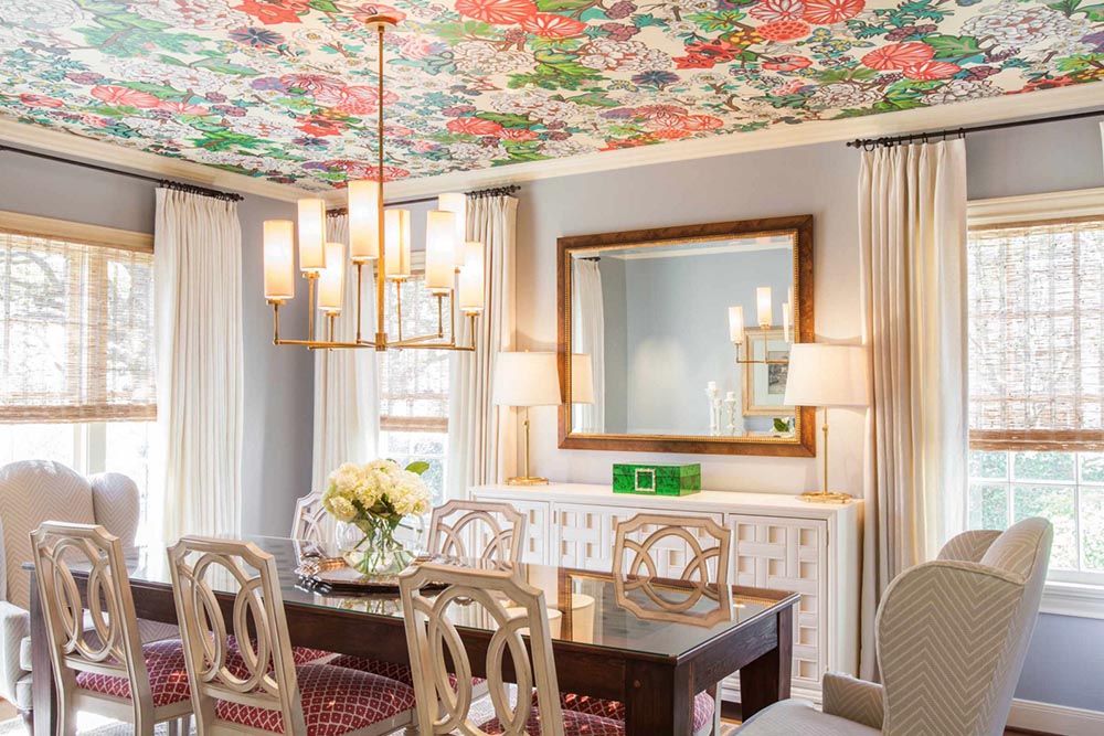Currently Trending: Wallpapered Ceilings