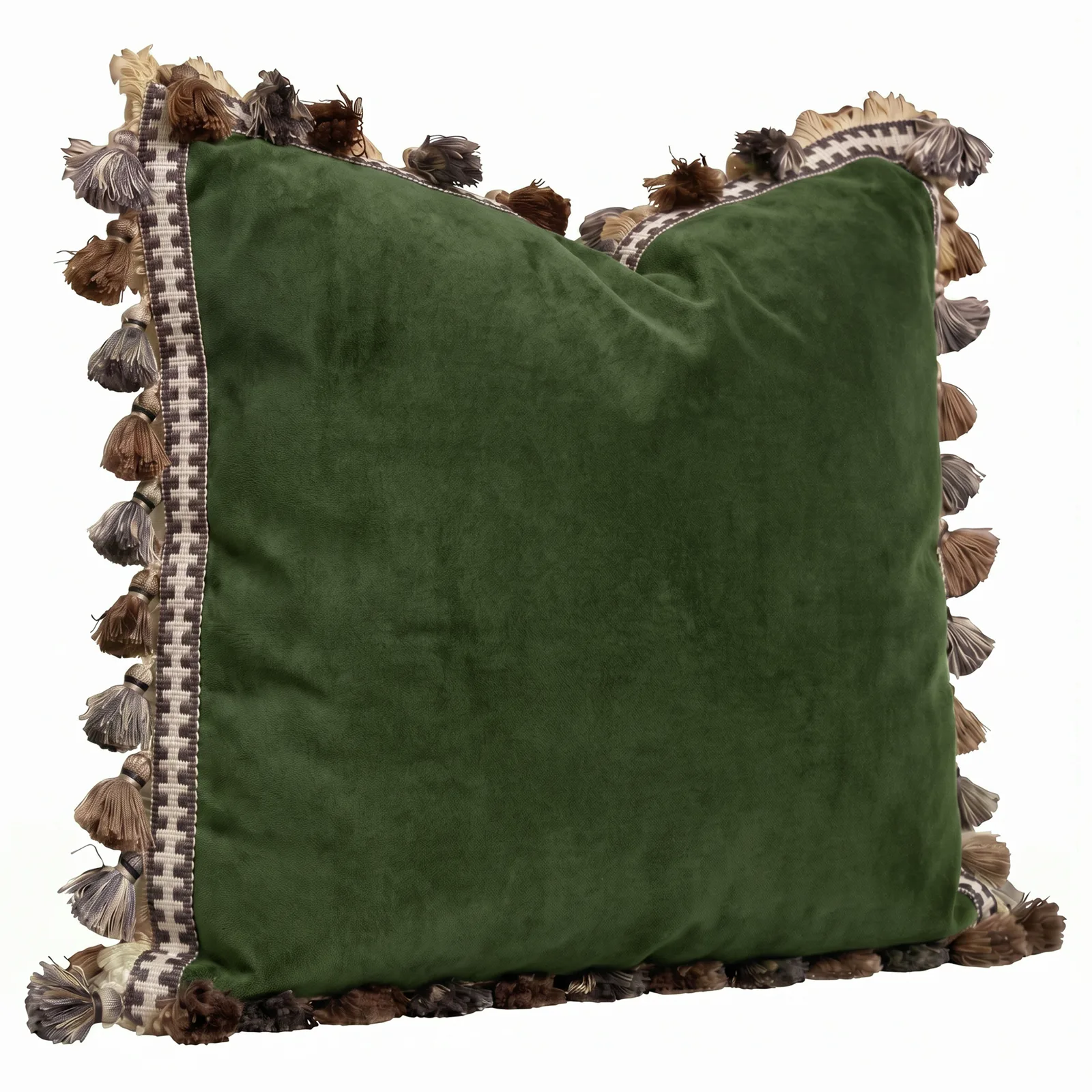 Declan Throw Pillow with Fringe