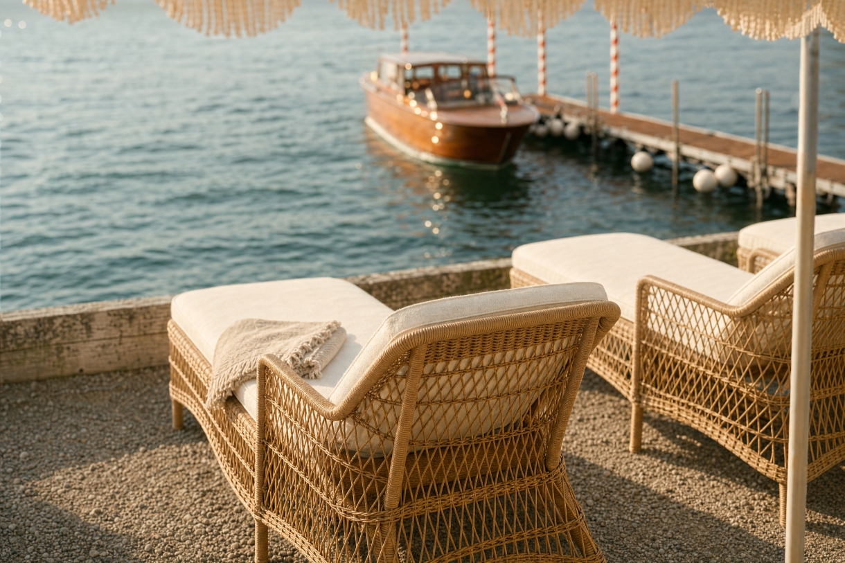 Rattan Outdoor Chaise Lounge