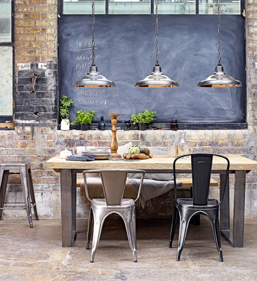 Creating an Industrial Style Dining Room