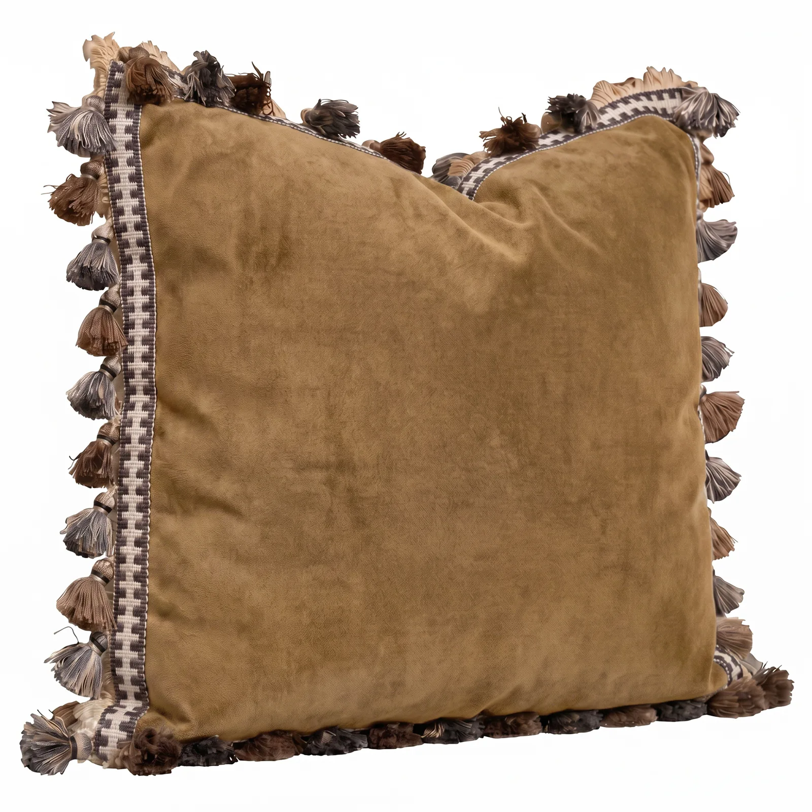 Declan Throw Pillow with Fringe