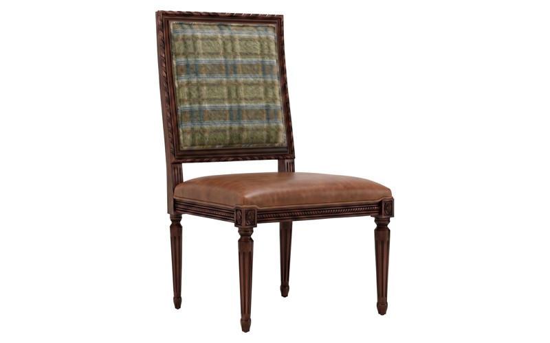 Marielle Pine Needle Sussex Brown Side Chair