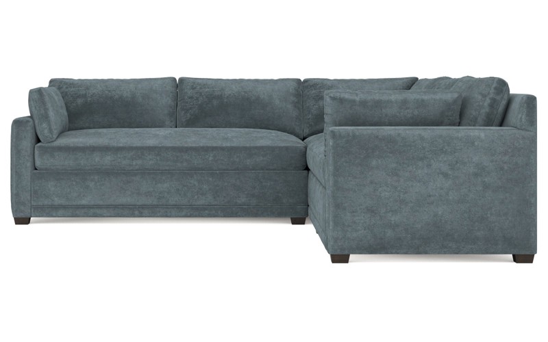 Weybridge Slate Blue Corner Sectional - Left End - 110"