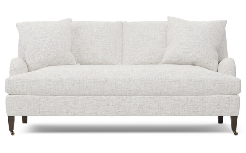 Cordelia Heathered Ivory Performance Bench Cushion Sofa - 79"