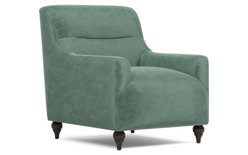 Gracelynn Stone Pine Performance Velvet Chair