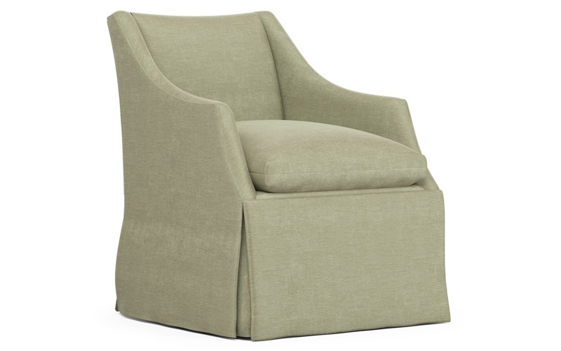 Coloney Rosemary Chenille Skirted Swivel Chair