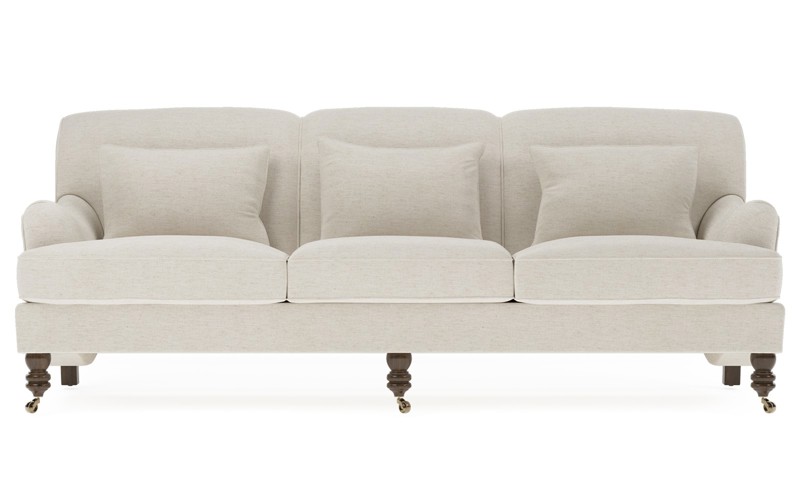 Cisco Home Beaumont Heathered Ivory Performance Sofa - 84"
