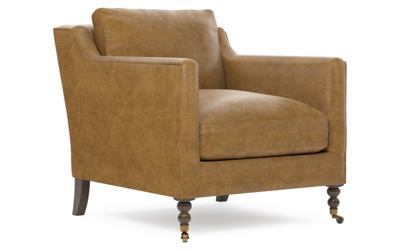 Madeline Butterscotch Leather Arm Chair