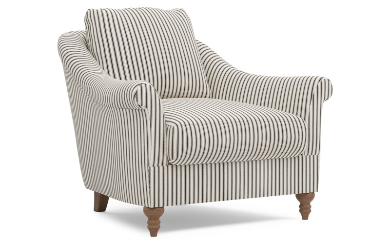 Amelie Peppercorn Stripe Chair
