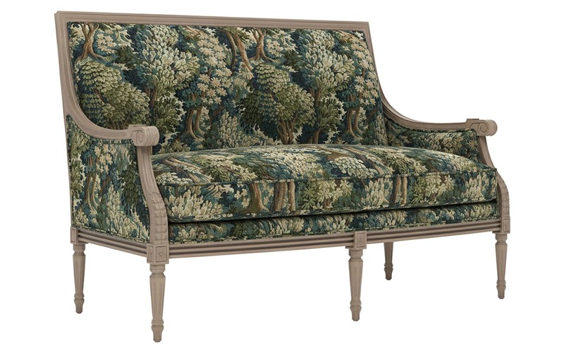 Juliette Tapestry Forest Weave Driftwood Settee