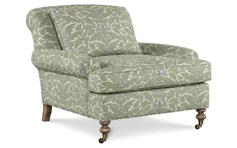Carter Dried Herb Cotton Weave Chair and a Half