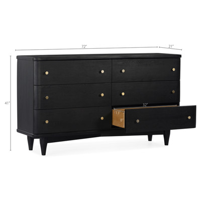 modern dresser black Origins by Alpine Akira Dresser, With its stylish design and versatile storage options Living Essentials Hillsdale Kincaid 6