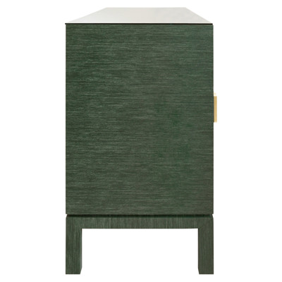 Worlds Away Effie Green Grasscloth Buffet
