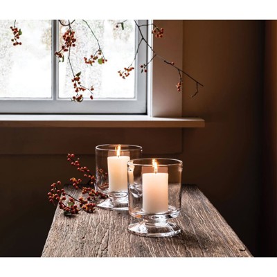 Simon Pearce Nantucket French Country Glass Hurricane Candleholder