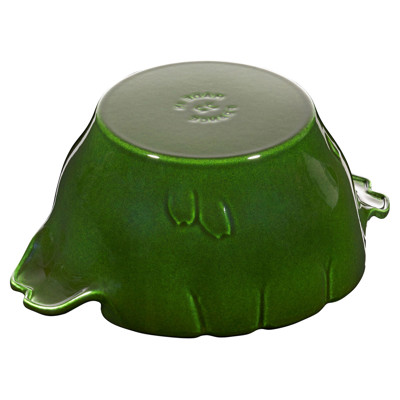 Staub Green Cast Iron 5.5 Quart Artichoke Cocotte Pot